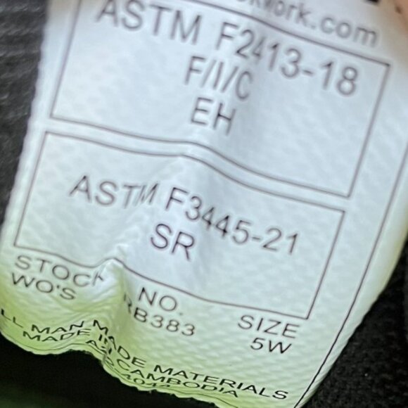 Reebok Nano X1 Adventure Womens Size 5W Gray Black Pink Composite Toe Work Shoes - Picture 9 of 10